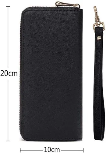 Vista 4 de Cartera de piel para mujer con monedero de pulsera el mejor regalo para mujeres