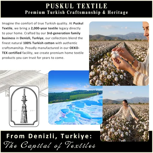Vista 9 de Püskül - Juego de toallas de baño de lujo de 4 piezas en color antracita, de alta calidad, 100% algodón turco orgánico, 2 toallas de mano y 2