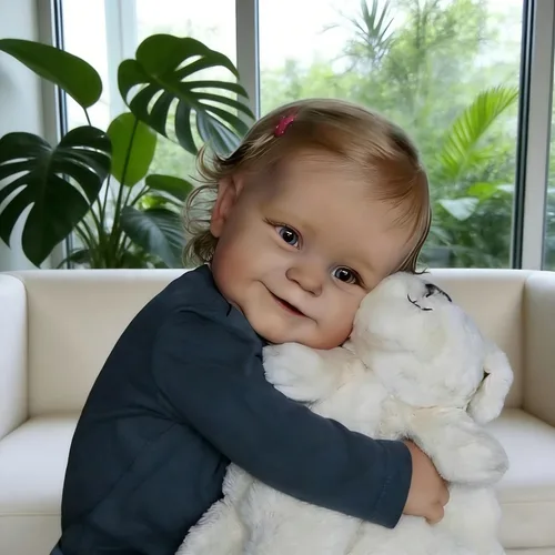 Vista 6 de iCradle Adorable Muñeca Reborn de Bebé con Aspecto Real de 50 cm, Muñeca de Bebé de Silicona para Niños de 3+ Años
