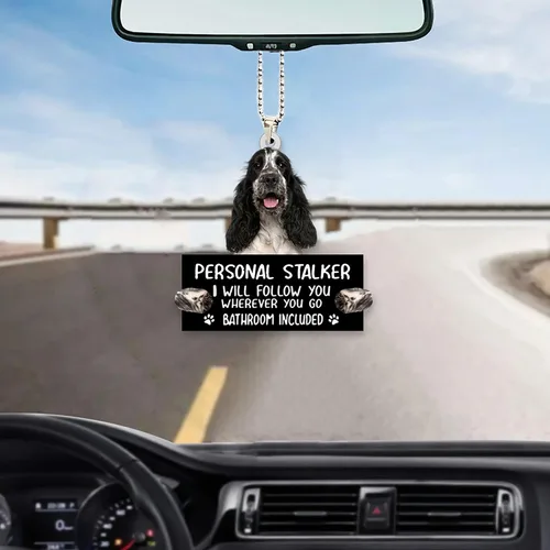 Vista 21 de Alaskan Malamute - Adorno colgante de coche para acechar personalmente, adorno de acrílico con nombre personalizado para perro, adorno de Navidad