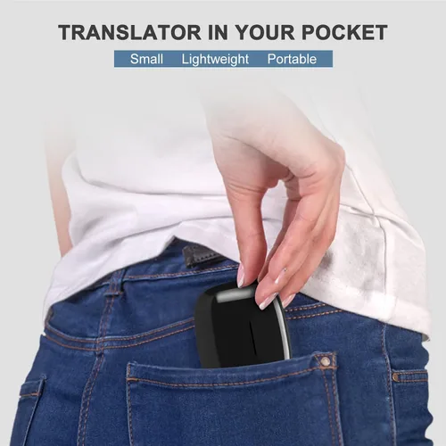 Vista 13 de Diydeg Y113 Auriculares Traductores de Idiomas, Compatible con 144 Idiomas en Línea y Sin Conexión, Dispositivo Traductor de Voz Instantáneo con APP
