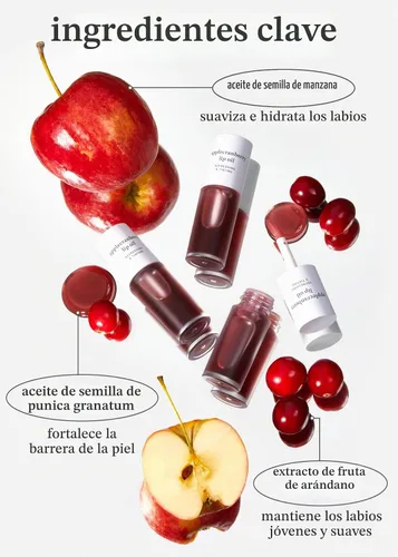 Vista 3 de NOONI Aceite de labios vegano coreano – Applecranberry, 0.12 onzas líquidas + aceite de labios coreano – Appleginseng, paquete de 0.12 onzas líquidas