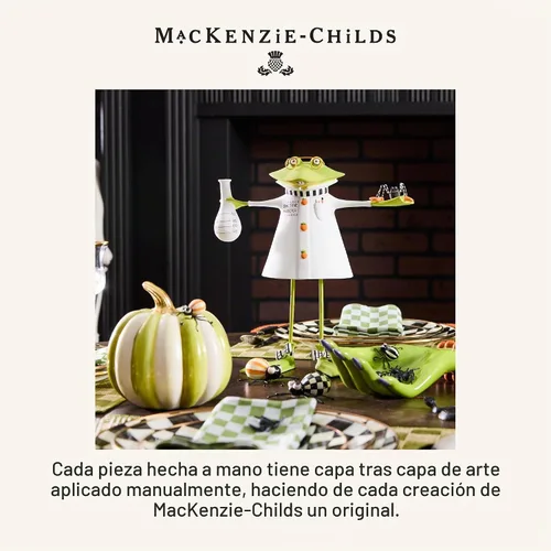 Vista 11 de MACKENZIE-CHILDS Fergal iluminado de Halloween Jack-O'-Lantern Halloween Fergal
