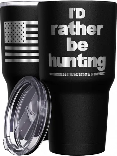 Vista 30 de We The People Holsters - Vaso térmico de 30 onzas, 0% Liberal, Negro