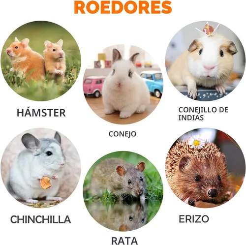 Vista 5 de Sofier Juguetes para Conejos Conejillos de Indias Conejos 8 Piezas Bolas de Hierba Masticables Masticables Naturales para Dientes de Roedores