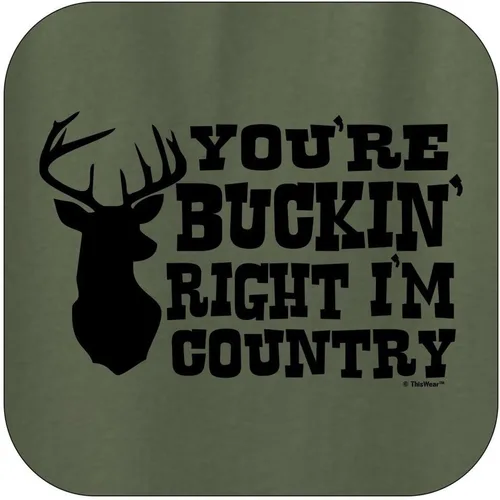 Vista 2 de ThisWear Sudadera con capucha You're Buckin' Right I'm Country