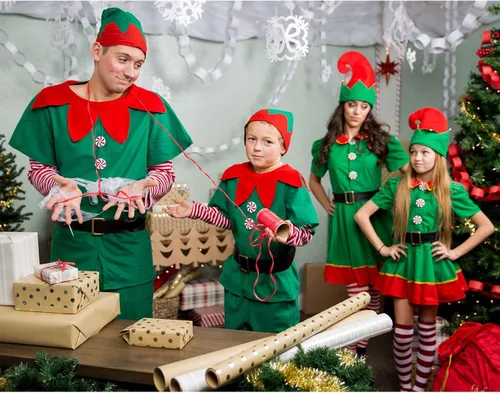 Vista 5 de Disfraz de elfo navideño para niño