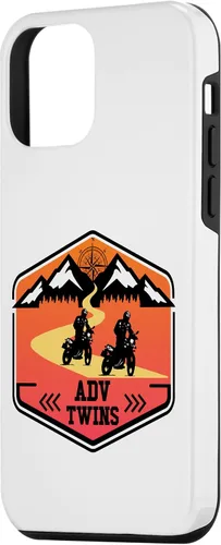 Vista 2 de iPhone 12 mini Adv Twins Riders Motorcycle Biker Off-Road Brother Sister Case