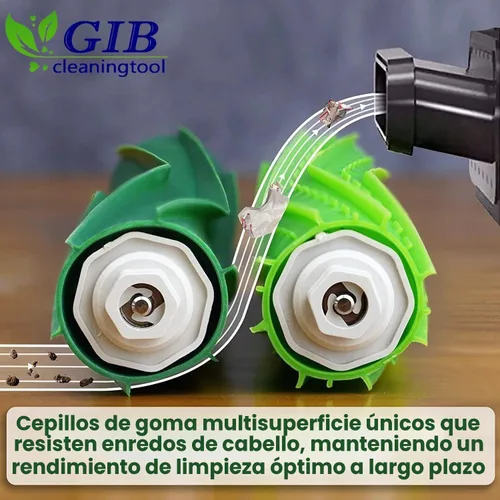 Vista 2 de Piezas de repuesto de cepillos de rodillo multisuperficie duales para Paquete de 2