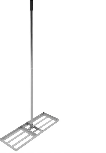 Vista 7 de Towallmark Rastrillo de nivelación de césped de 30 x 10 pulgadas con mango largo de 72 pulgadas, rastrillo de nivelación resistente de acero