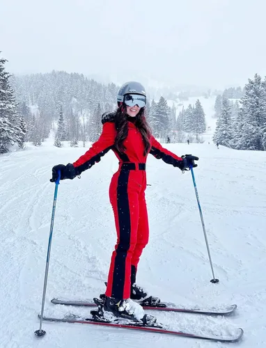Vista 71 de GSOU SNOW Traje de esquí para mujer, traje de nieve de una pieza, para snowboard, delgado, aislante, impermeable, resistente al viento