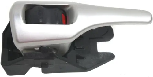 Vista 5 de Manija de puerta para Toyota Corolla 2009-2015 lado del pasajero Interior Delantera o trasera Palanca plateada con botón de bloqueo
