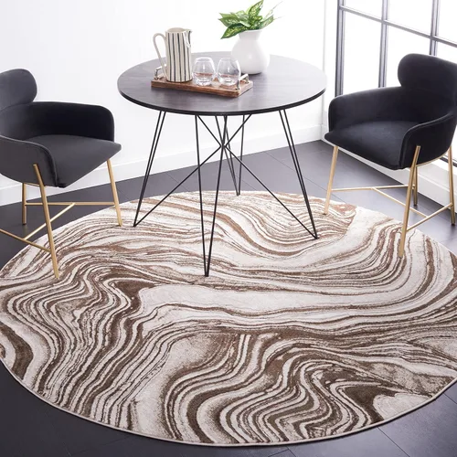 Vista 24 de SAFAVIEH Meadow Collection - Alfombra para pasillo, 2 x 7 pies, azul y gris, diseño abstracto moderno, no desprende pelusa y de fácil cuidado, ideal