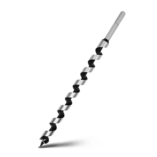 Vista 10 de Broca helicoidal de 0.94 x 11.8 pulgadas para madera, broca helicoidal con vástago hexagonal para madera blanda, madera dura, plástico