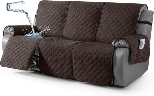 Vista 34 de TAOCOCO - Funda antideslizante para silla reclinable, funda para sofá, funda para silla reclinable pequeña con correas elásticas, protector