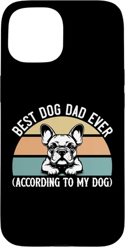 Vista 6 de French Bulldog Lover Best Dog Dad Ever Funny Pet Parent Gift Case for iPhone 17