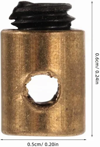 Vista 2 de Cabilock Kit de abrazadera de núcleo de embrague, 20 pezones de cable de acelerador de metal, ajuste universal para motocicleta y scooter