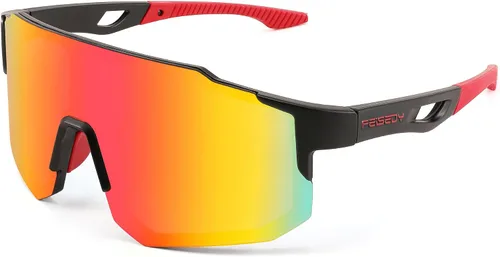 Vista 9 de FEISEDY Gafas de sol deportivas para hombres, mujeres y adolescentes - Béisbol, ciclismo, ciclismo UV400 protección B2388