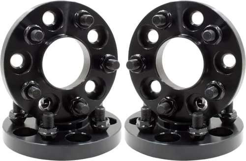 Vista 15 de Wheel Accessories Parts 2 adaptadores de espaciadores de rueda centrados en buje 5 en 4.724 in 0.197x4.724 in 1.00" de grosor 0.551 in 1.50