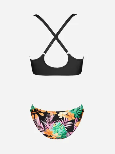 Vista 103 de CUPSHE - Conjunto de bikini de dos piezas para mujer, estampado floral y detalle de nudo de conejo