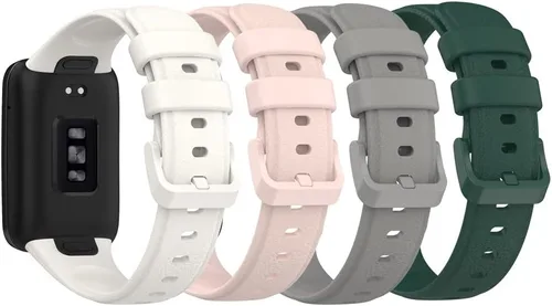 Vista 7 de Senter Correa de silicona suave de liberación rápida para reloj inteligente Huawei Band 7 Pro