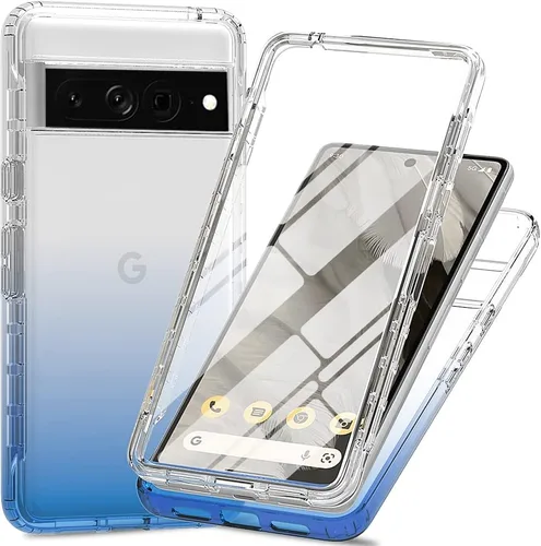 Vista 18 de Funda para Google Pixel 6A, funda a prueba de golpes con protector de pantalla para Google Pixel 6A 5G G1AZG GX7AS GB62Z GB17L, color negro