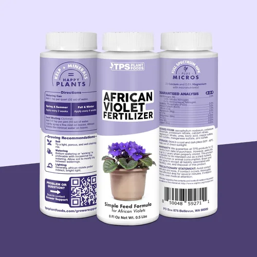 Vista 7 de Fertilizante violeta africana, alimento vegetal líquido para más flores, 1 galón