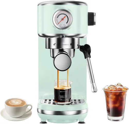 Vista 12 de atatix Máquina de café expreso con espumador de leche, cafetera de espresso a presión de 20 bar