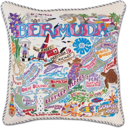 Vista 82 de Catstudio Portland (Oregon) - Almohada decorativa bordada