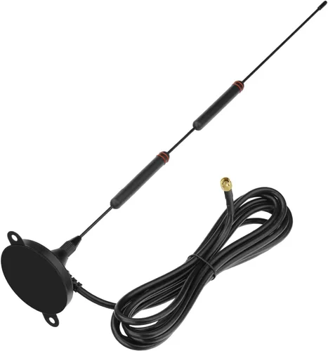 Vista 7 de Bingfu Alta ganancia 10dBi 0.14 oz LTE Base magnética celular MIMO SMA antena macho con cable RG58 compatible con 4G LTE Router CPE inalámbrico