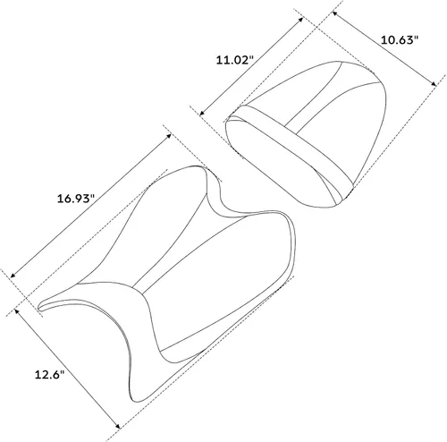 Vista 5 de TCT-MOTORPARTS Asiento delantero del conductor y del pasajero para Yamaha YZF R6 2008-2016 2015