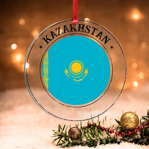 Vista 16 de Bandera de Hungría, adornos para árbol de Navidad, bandera nacional de Hungría, decoración de Navidad, adorno acrílico, recuerdo de Navidad, amantes
