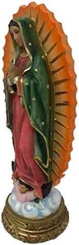 Vista 4 de Virgen De Guadalupe - Figura de estatua de resina de 12 pulgadas, Nuestra Señora de Guadalupe