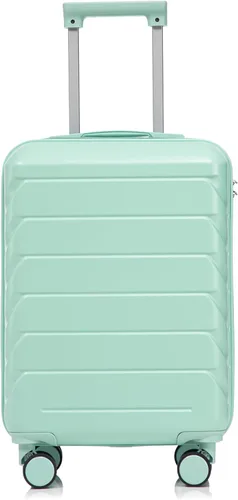 Vista 53 de GDFStudio Juego de equipaje de 3 piezas de 20/24/28 pulgadas, maleta giratoria de carcasa dura ABS con ruedas silenciosas de 360°, Beige, Moderno