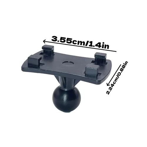 Vista 2 de Adaptador de montaje de leva de tablero seguro con base de ventosa, conector de soporte de bloqueo para sistemas de navegación de automóviles