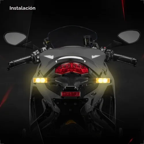 Vista 6 de evermotor - Indicadores intermitentes LED traseros y delanteros de 12 V para motocicleta
