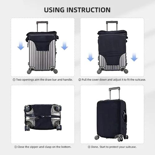 Vista 5 de Travel Luggage Cover Elastic Luggage Covers Game Video Gaming Pattern Suitcase Cover Luggages Protector for Travel Anti-Scratch Suitcase Covers for