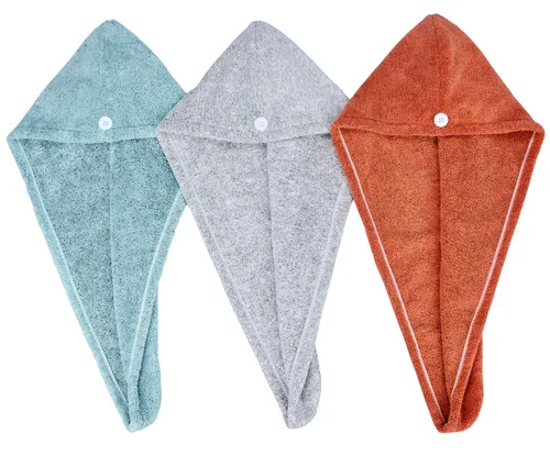 Vista 17 de HOPESHINE Toalla de ducha suave para mujer, turbante, toalla de secado para la cabeza, gran regalo para mujeres