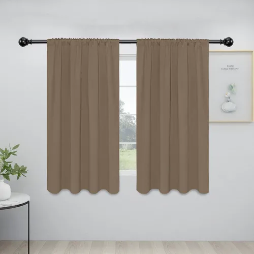 Vista 132 de Easy-Going - Cortinas opacas con bolsillo para varilla para dormitorio, cortinas de ventana para oscurecer la habitación para sala de estar