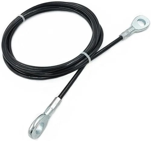 Vista 9 de High Strength Fitness Gym Replacement Cable 5mm Steel Wire with Nylon Coating, Smooth Operation (2m)