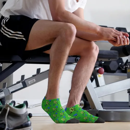 Vista 5 de devor Mens No Show Socks Low Cut Socks Men Hidden Sock Fashion PICKLEBALL Socks