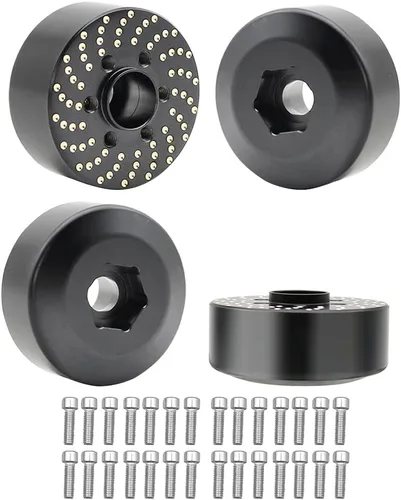 Vista 9 de 4 pesos de rueda de latón, adaptador de cubo hexagonal de rueda de latón 1/10 para llantas Beadlock de 1.9 pulgadas/2.2 pulgadas para llantas