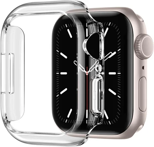 Vista 11 de Recoppa - Funda compatible con Apple Watch de 1 39⁄64 pulgadas (41 mm) Series 7 8 9, funda protectora de policarbonato duro ultradelgada a prueba