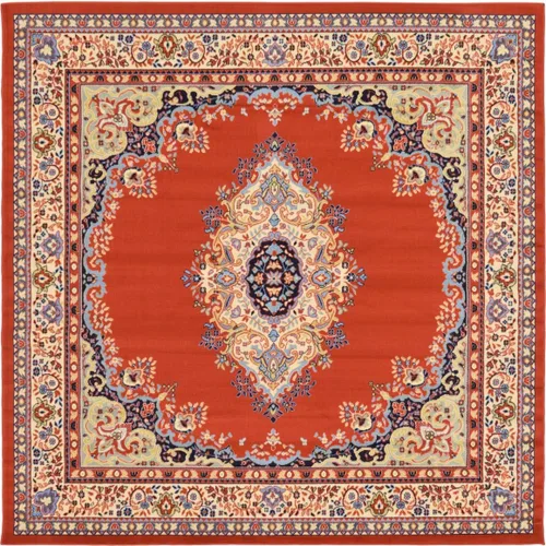 Vista 52 de Unique Loom - Alfombra de área estilo persa tradicional de la colección Reza, de 2 pies 2 pulgadas x 3 pies, colores negro y beige