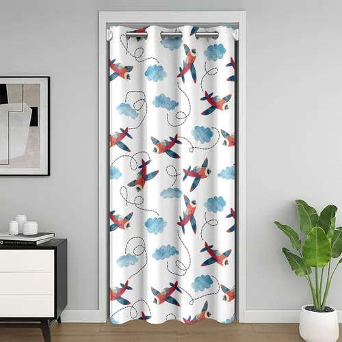 Vista 18 de Erosebridal Cortina de puerta de teñido anudado, cortina opaca bohemia, cortina exótica abstracta en espiral, elegante cortina hippie para puerta