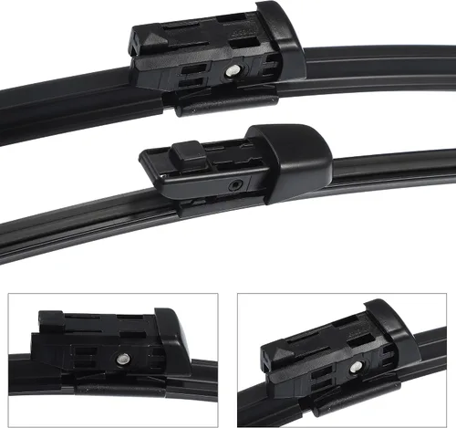Vista 5 de X AUTOHAUX Juego de 3 limpiaparabrisas delantero y trasero para VW Golf MK7 2012 2013 2014 2015 2016 2017 2018