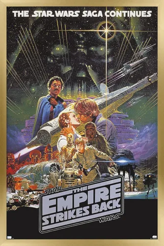 Vista 14 de Trends International Star Wars: The Empire Strikes Back - Póster de pared de una hoja, 14.725 x 22.375 pulgadas, versión enmarcada de madera