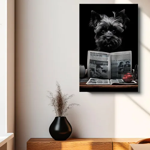 Vista 4 de Thuan Affenpinscher - Póster de lienzo con tus fotos, arte de pared para decoración del hogar, regalo conmemorativo para amantes de las mascotas