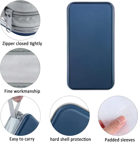 Vista 2 de Siveit Funda para CD, soporte para CD/DVD, cartera de 80 capacidad, funda para CD y DVD, carpeta de almacenamiento de CD y DVD de plástico duro