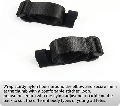 Vista 6 de Entrenador de columpio de brazo para jóvenes, brazos ajustables de nailon para correr de 90 grados